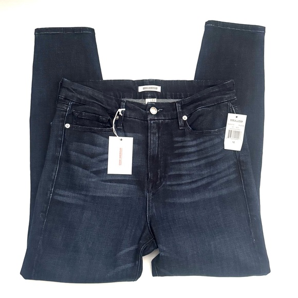 Good American Good Waist Crop Jeans Size 10 - Picture 3 of 8